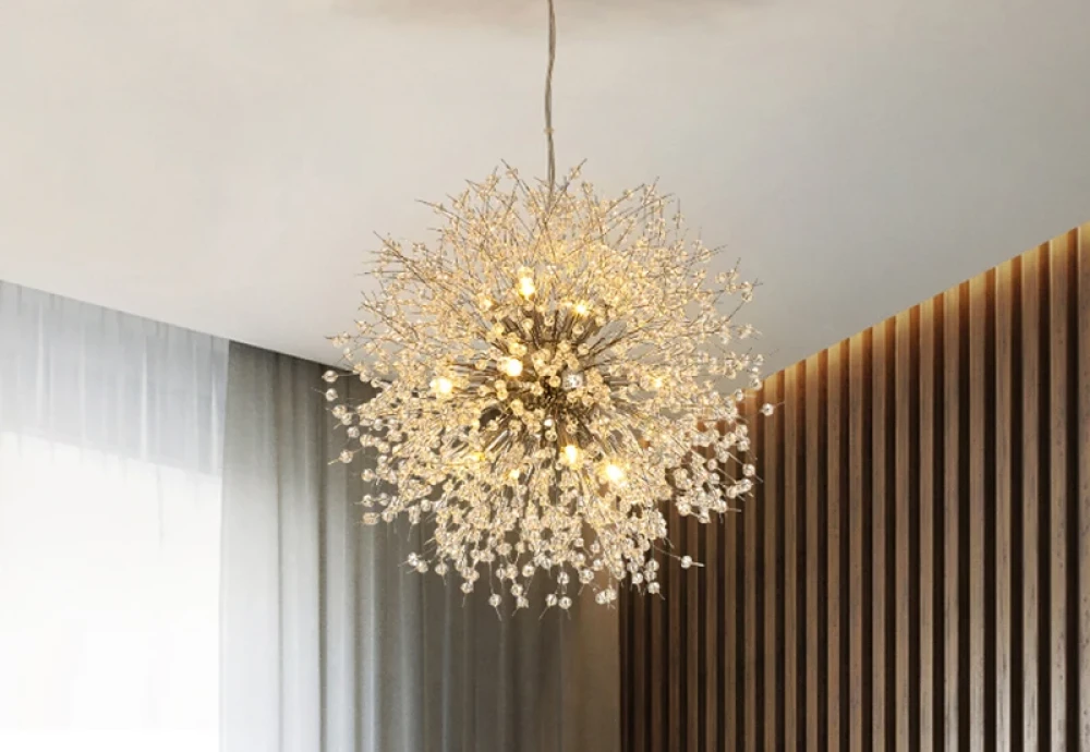 ceiling mount crystal chandelier