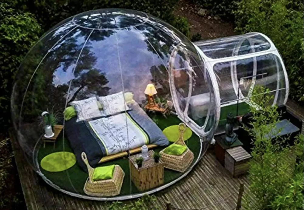 invisible bubble tent